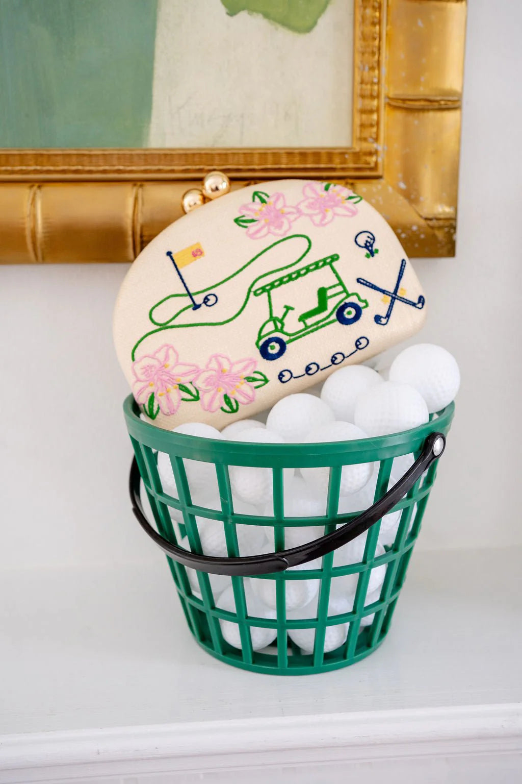 Lisi Lerch/ Golf Embroidered Clutch