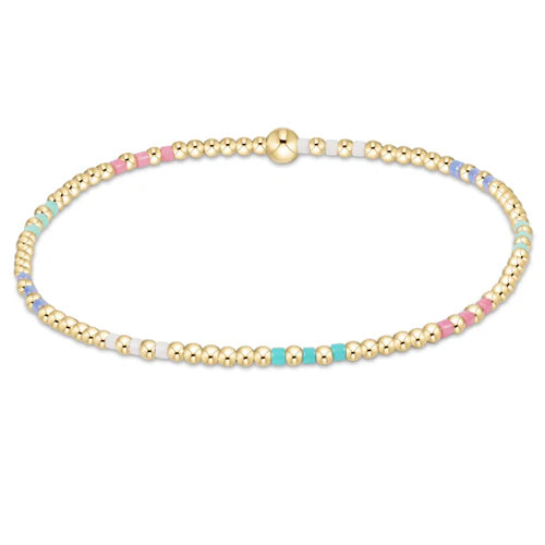 ENewton/ Hope Joy Pattern 2MM Bead Bracelet/ Hot Mess SS25