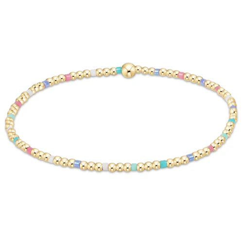 ENewton/ Hope Sincerity Pattern 2MM Bead Bracelet/ Hot Mess SS25