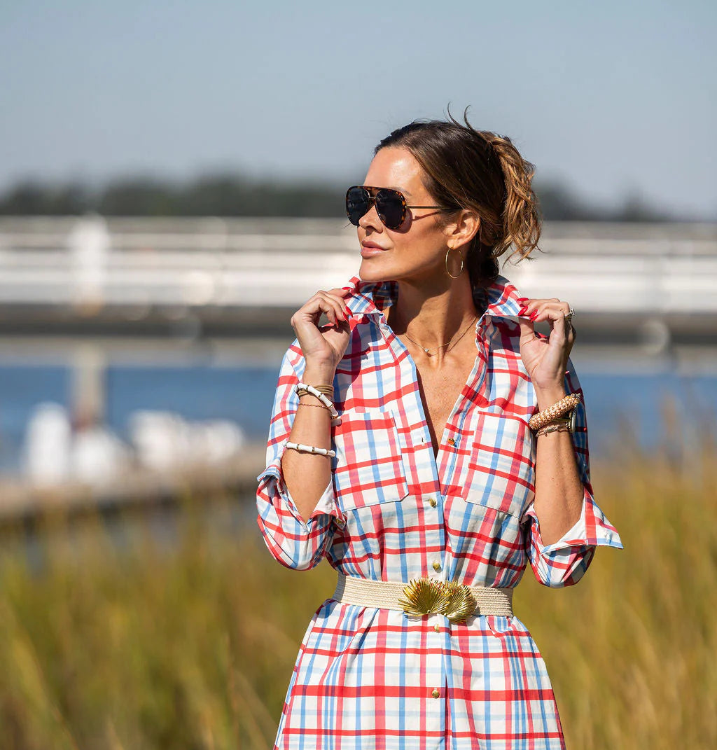 The Harper Dress/ Summer Plaid