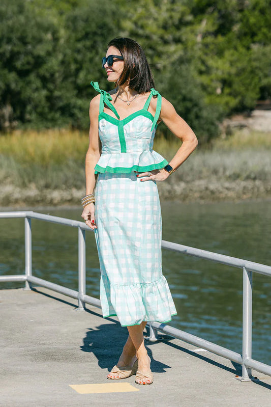 The Addie Top/ Blue Buffalo Check