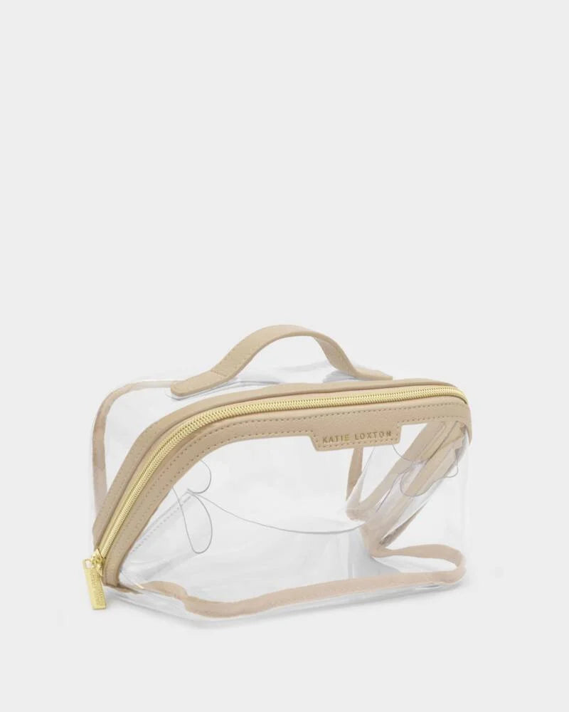 Katie Loxton/ The Clear Makeup + Toiletry Bag/ Medium