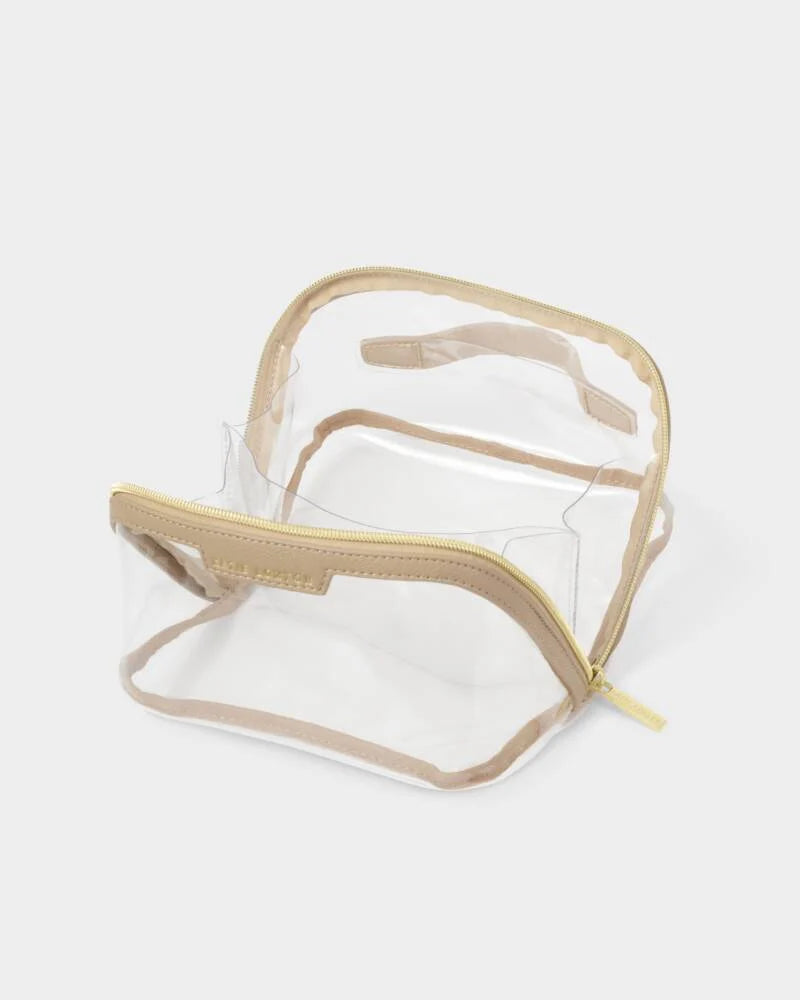Katie Loxton/ The Clear Makeup + Toiletry Bag/ Medium