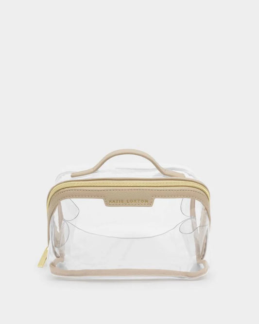 Katie Loxton/ The Clear Makeup + Toiletry Bag/ Medium