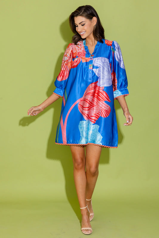 Alden Adair/ The Lori Dress/ Royal Fluorescence