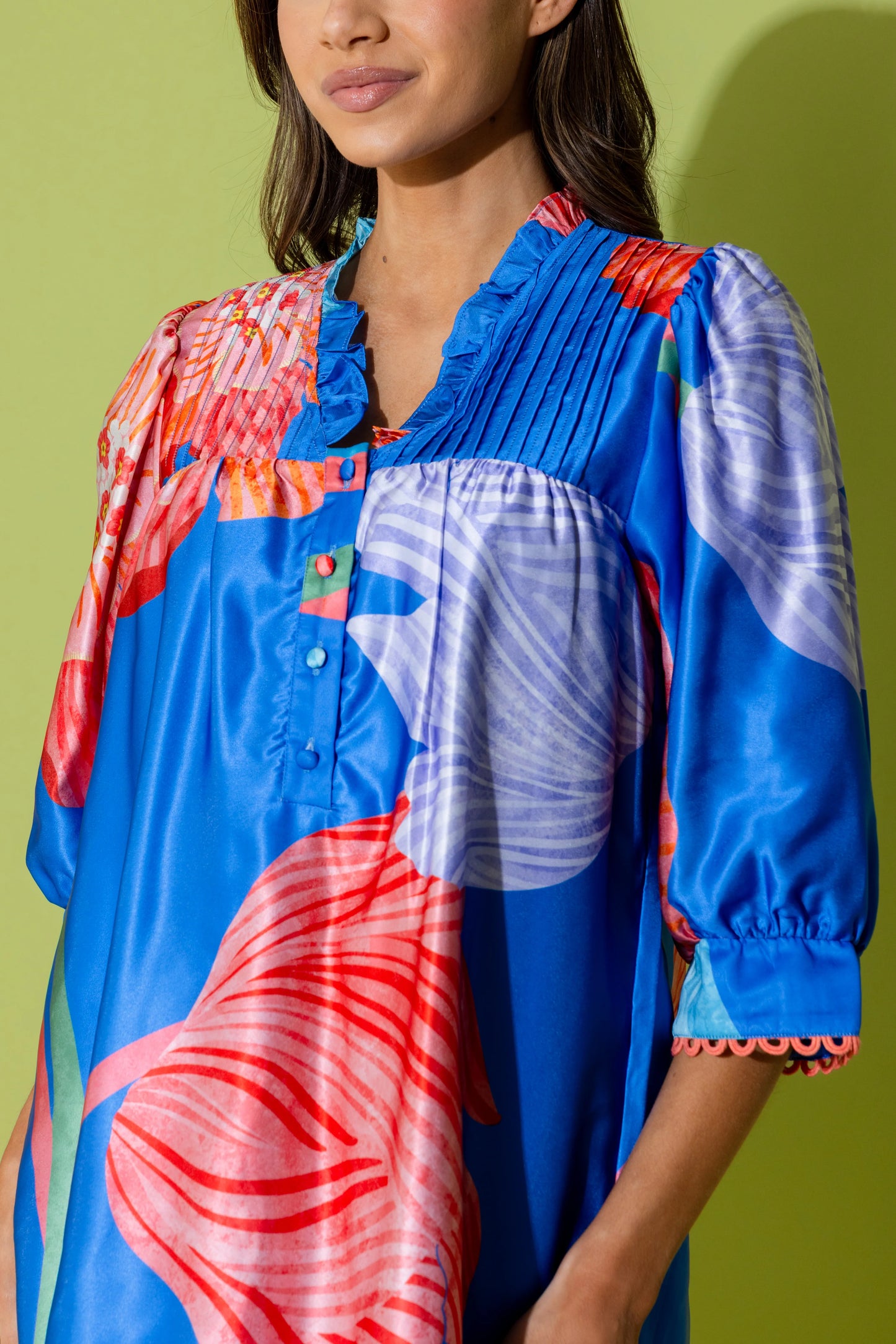 Alden Adair/ The Lori Dress/ Royal Fluorescence