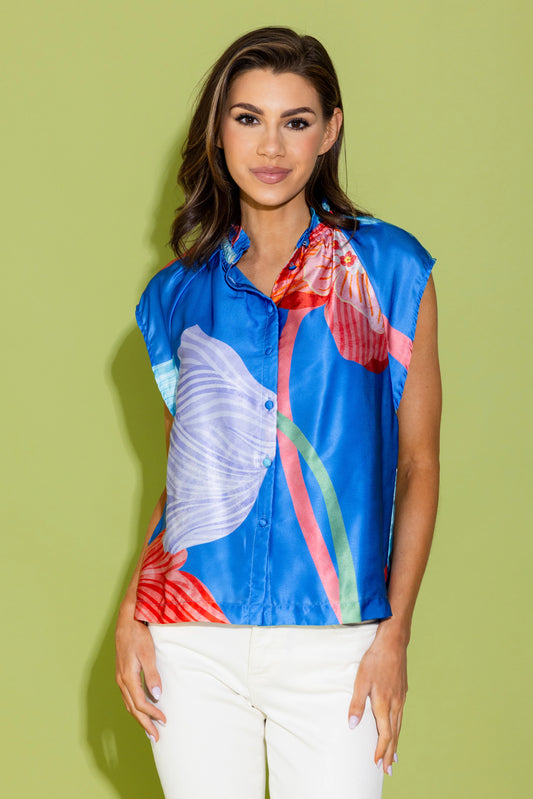 Alden Adair/ The Birkin Top/ Royal Fluorescence