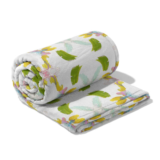 Laura Park/ Fleece Blanket/ Dogwood