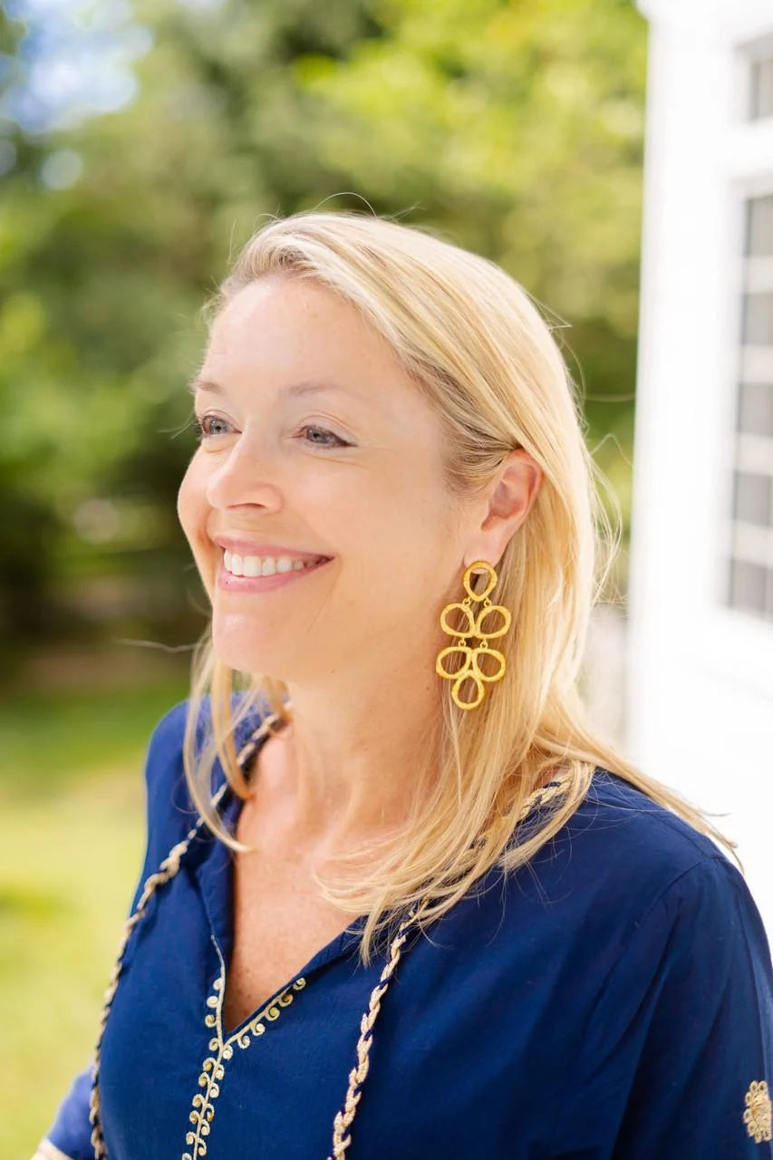 Lisi Lerch/ The Bamboo Ginger Earring/ Gold