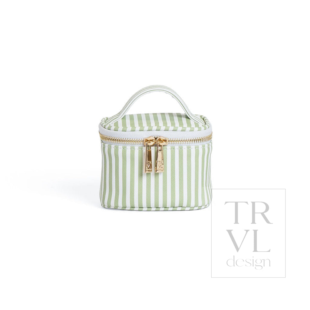 LUXE JEWEL CASE - PIMLICO STRIPE SAGE - Jewelry Holders