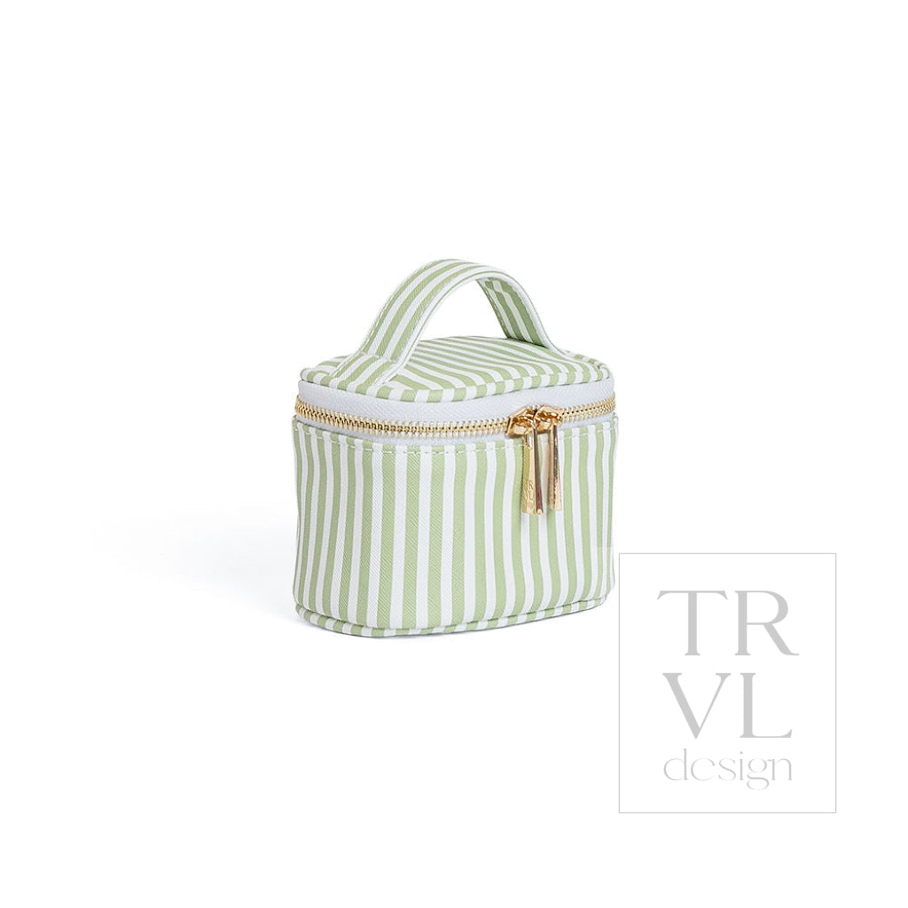 LUXE JEWEL CASE - PIMLICO STRIPE SAGE - Jewelry Holders