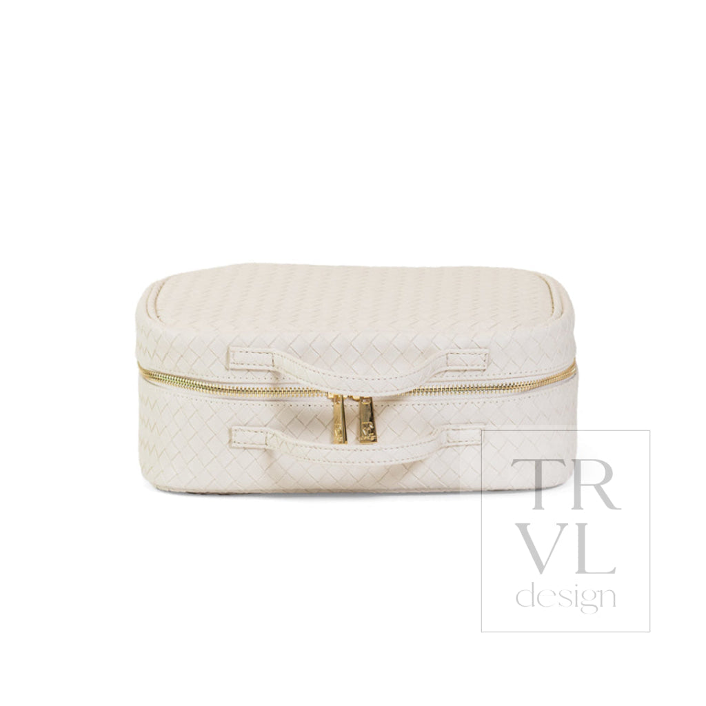 LUXE TRVL2 Cosmetic Toiletry Case - WOVEN SAND - Cosmetic & Toiletry Bags