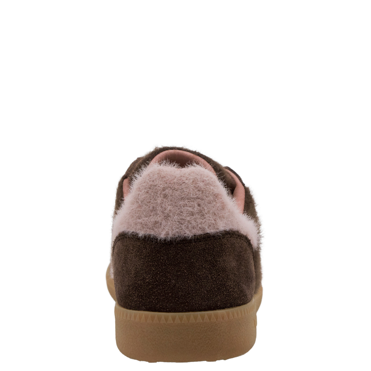 MOHAIR in COFFEE PINK, back view