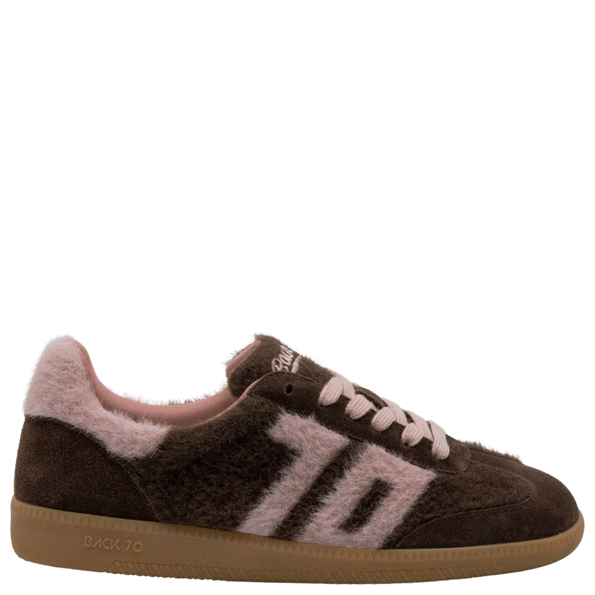 MOHAIR in COFFEE PINK, right view