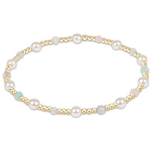 ENewton/ Pearl Sincerity Pattern 4MM Bead Bracelet-Hot Mess SS25