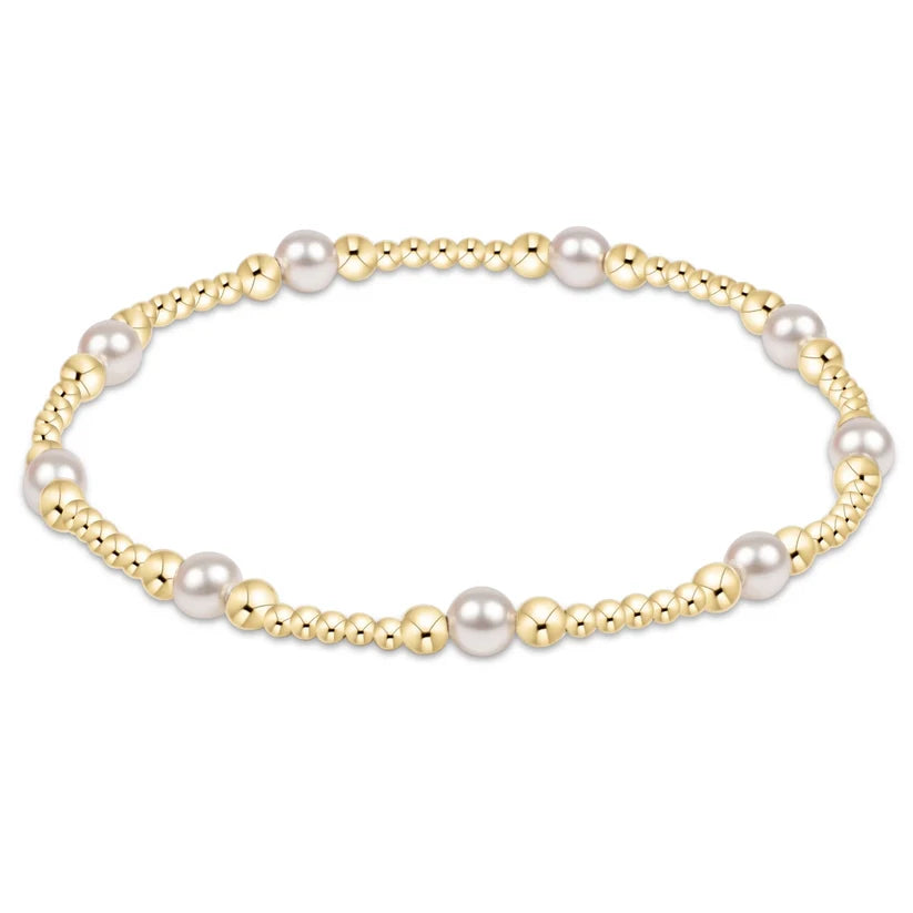 ENewton/ Purpose Pearl 5MM Gold Bracelet