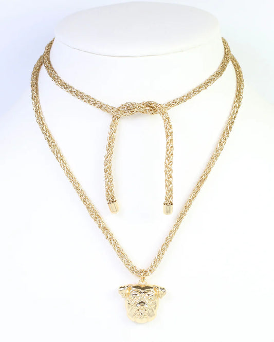 The Corie Cord Necklace/ Dog