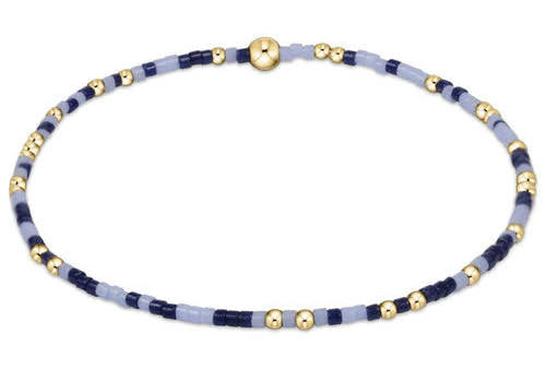 ENewton/ Gameday Hope Unwritten Bracelet/ Light Blue + Matte Navy