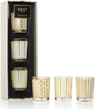 Nest/ Festive Votive Candle Trio Set
