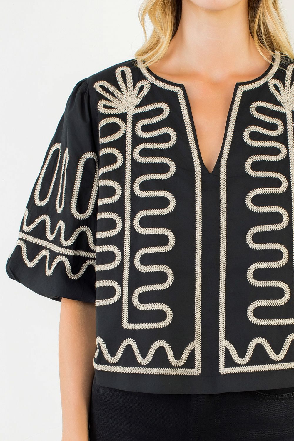 The Ernie Embroidered Top