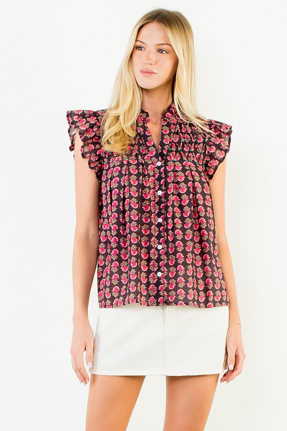The Fraye Flutter Top