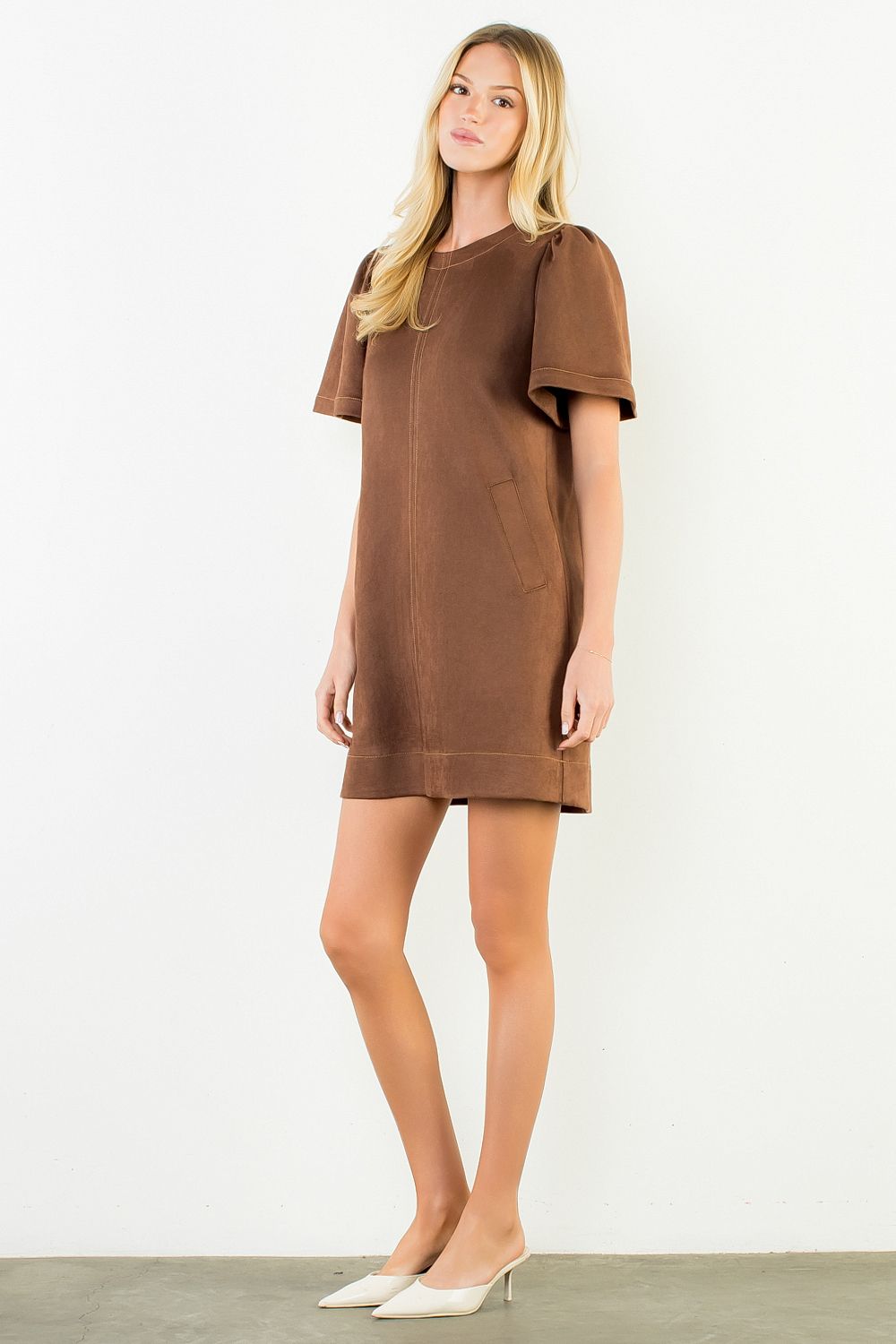 The Stanla Suede Dress
