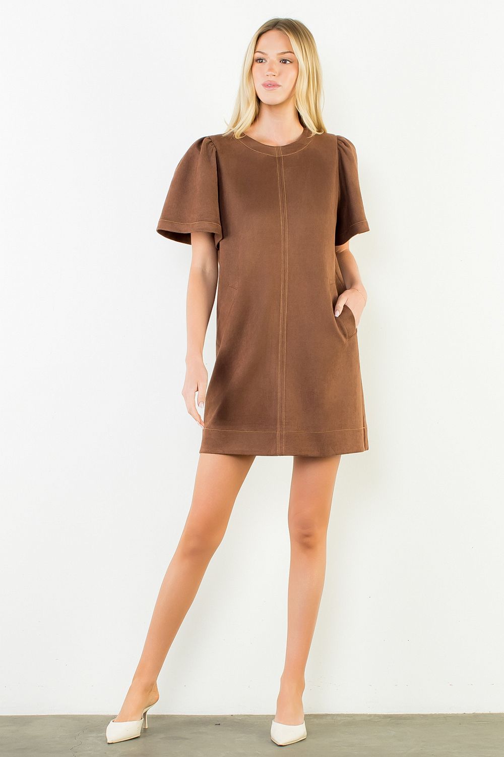 The Stanla Suede Dress