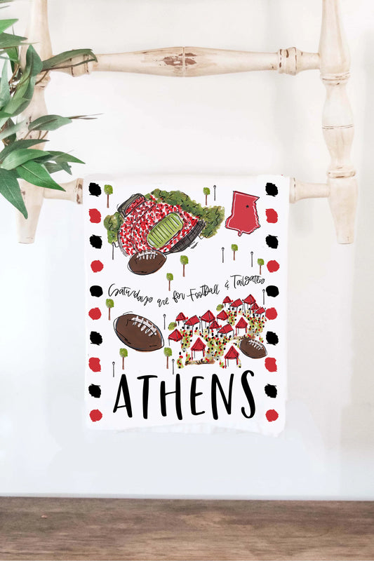 HBR/ Athens, GA Tea Towel