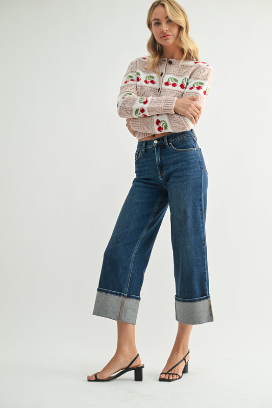 JBD/ The Petite Cuffed Slim Wide