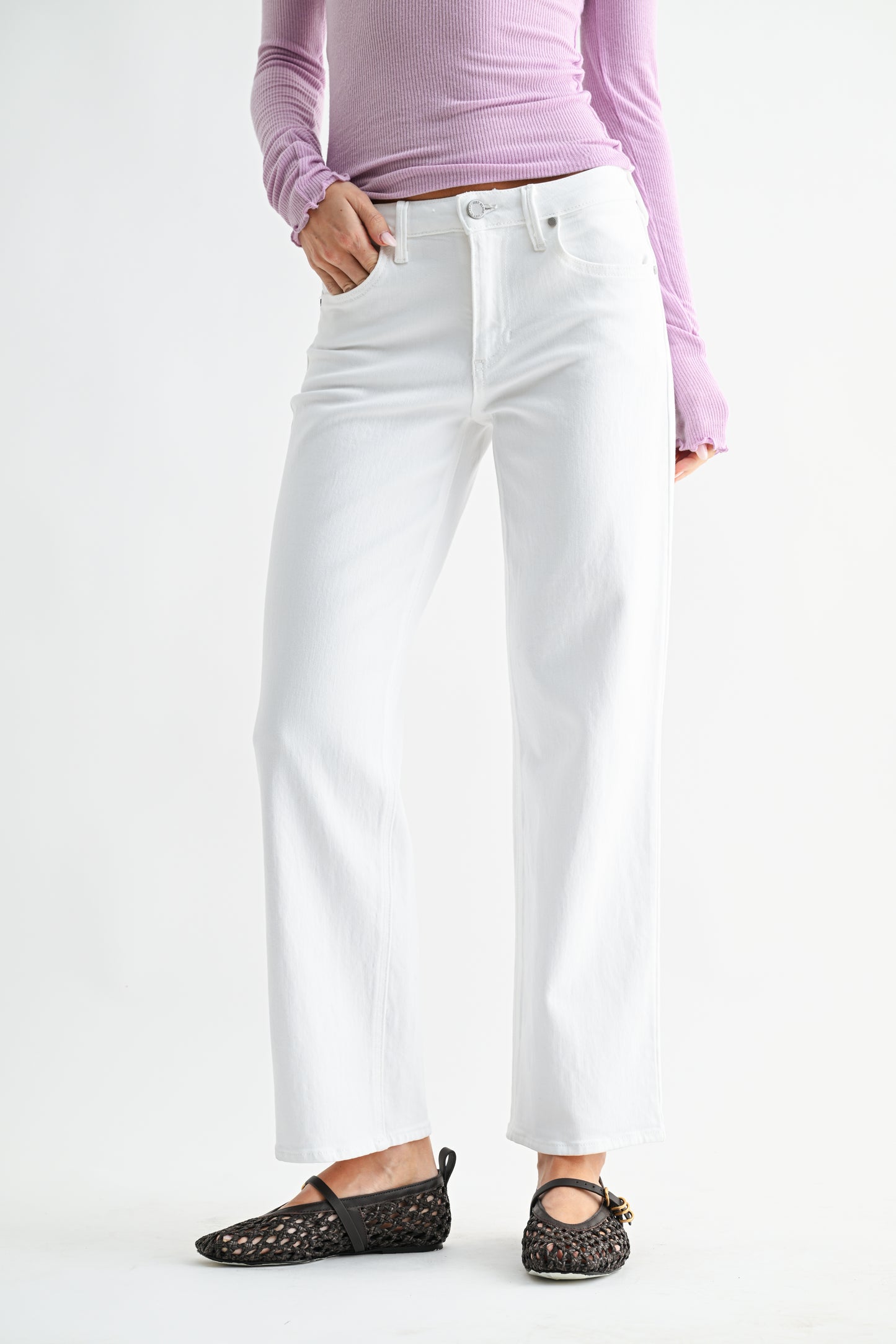 Just Black/ MR Stretchy Straight Jean