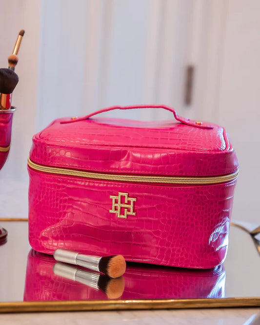 The Hampton Train Case/ Hot Pink EC