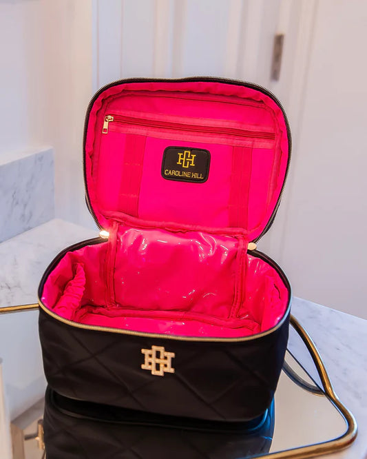 The Hampton Train Case/ Black Nylon