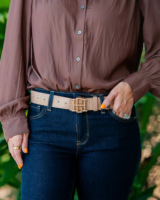 The Bridgette Belt/ Latte EC