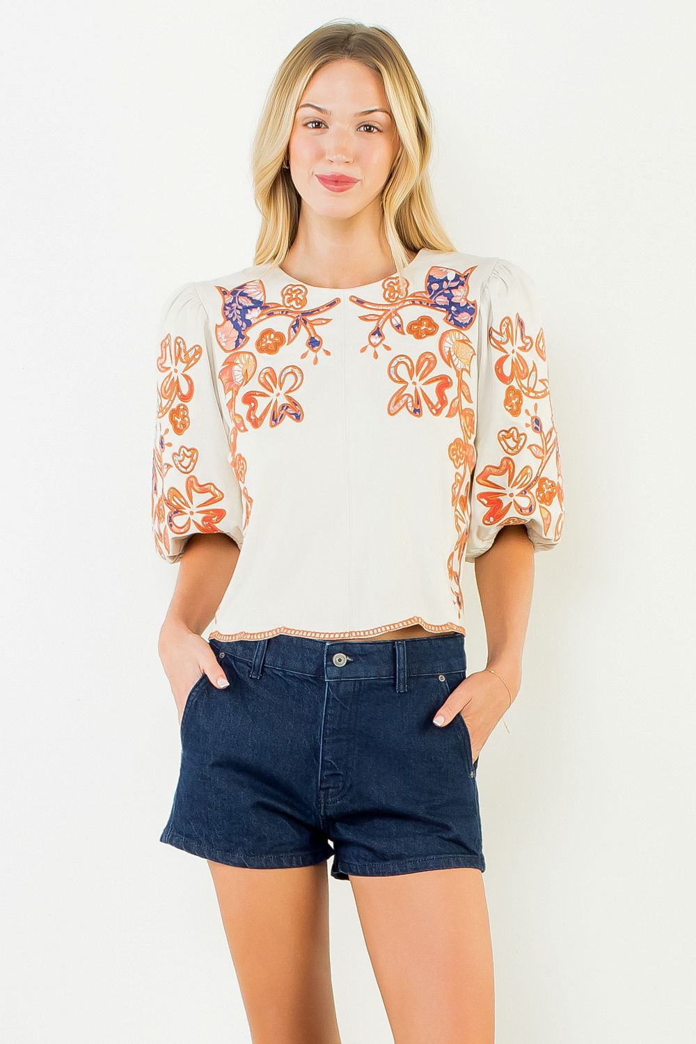 The Eva Embroidered Top