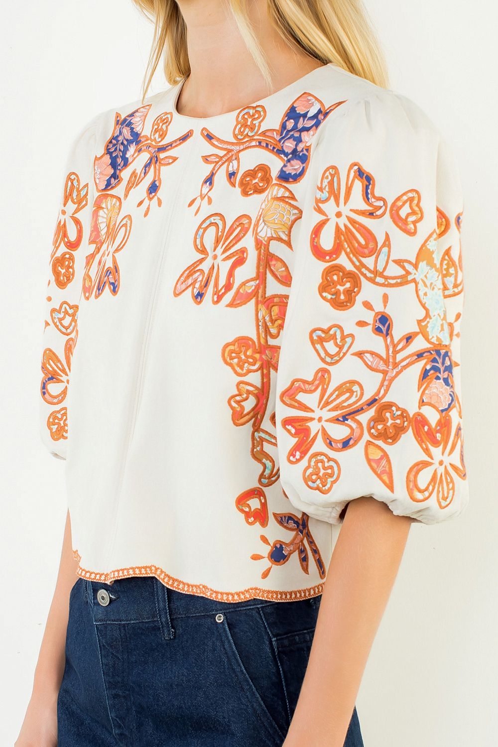 The Eva Embroidered Top