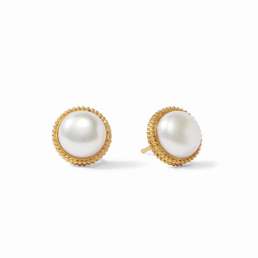 Julie Vos/ Fleur-de-Lis/ Pearl Stud