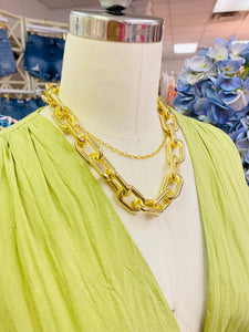 Sheila Fajl-Gold Link Necklace