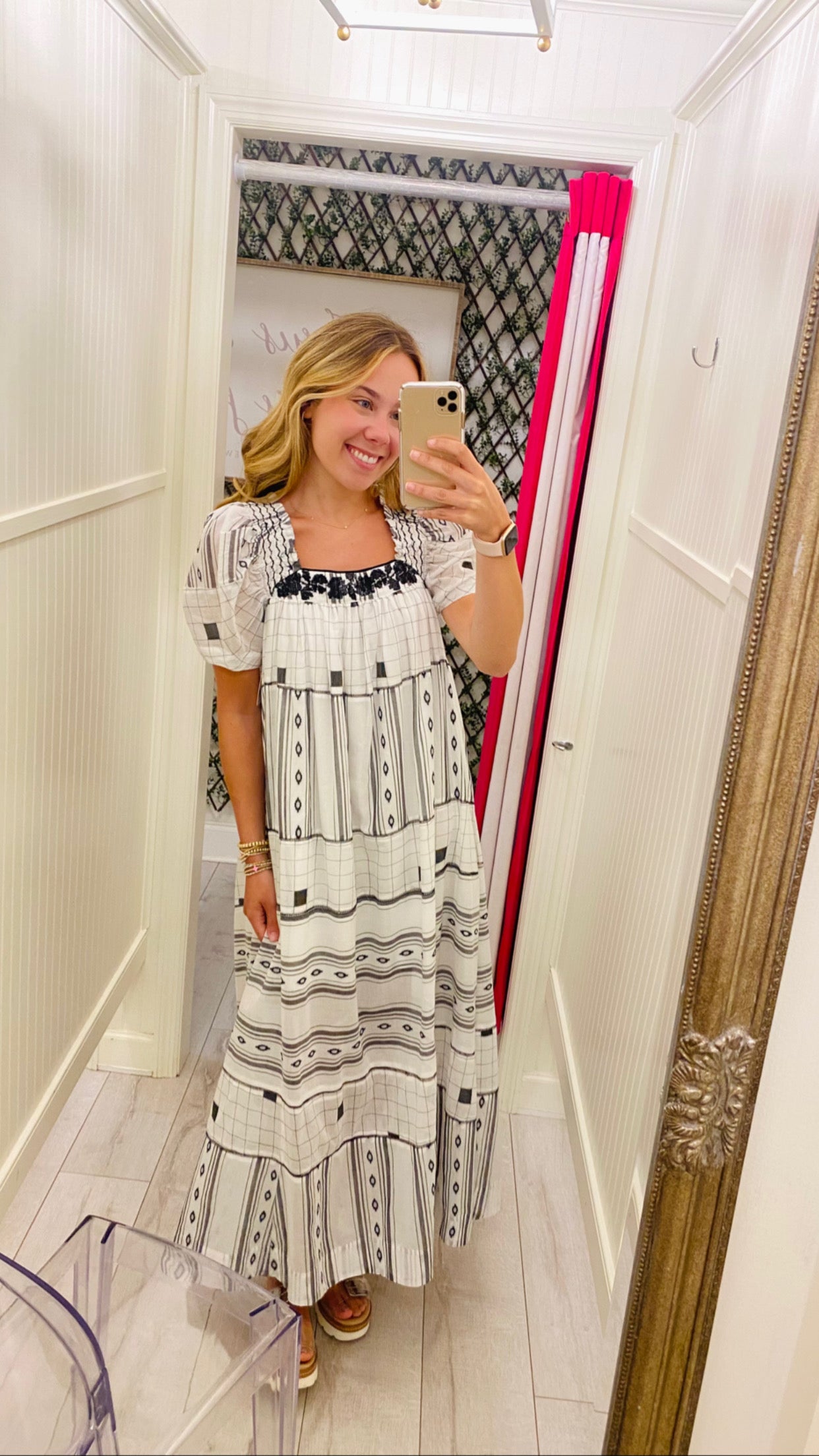 Free People/ Jamie Embroidered Maxi/FINAL SALE