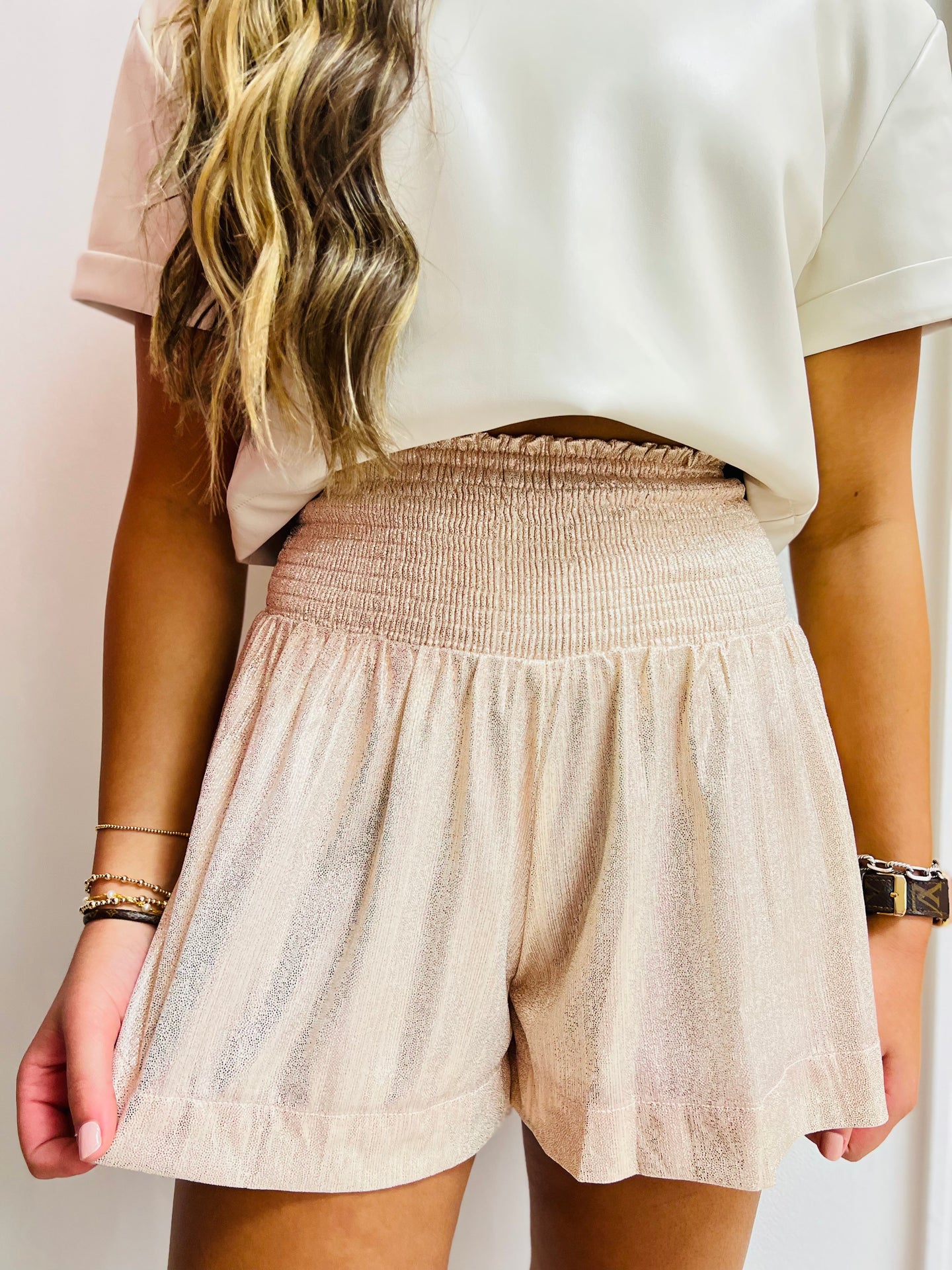 The Carlie Champagne Short