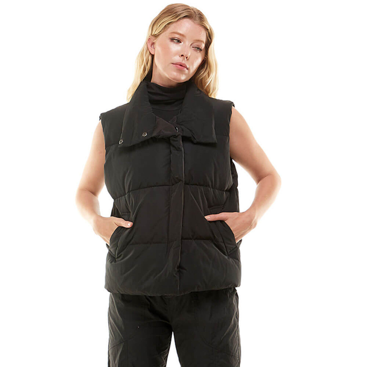 The Brianna Black Puffer Vest/ FINAL SALE
