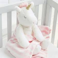 Unicorn Plush w/Blanket- FINAL SALE