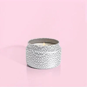 Capri Blue/ White Printed Travel Tin